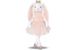 China Shiny Crown Long Ears Pink Rabbit Plush Toy In Short Skirt supplier