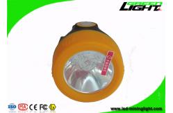 China 10000 Lux Rechargeable LED Headlamp Adjustable SS Clip For Underground Coal Mine supplier