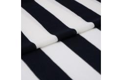 China Smooth Striped Textured Fabric , Modal Hot Shell Black And White Stripe Fabric supplier