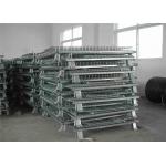 silver white Foldable Wire Mesh Cages for Warehouse Storage Corrosion protection for sale