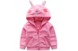 China Embroidered Baby Animal Hoodie / Kids Animal Hoodie With Ears Anti Shrink supplier