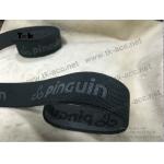 Black Color Knitted Jacquard Elastic Band Silicone Elastic Tape For Clothing for sale