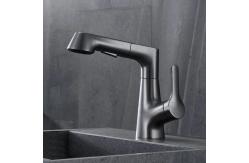 China Brass Modern Pull Out Single Handle Basin Mixer tap 360 Degree Swivel supplier