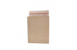 China 100% Biodegradable Kraft Mailer Paper Bag Self Adhesive Seal Sides And Bottom Gusset supplier