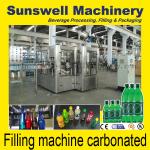 Horizontal Bottling Carbonated Filling Machine For Glass / PET Bottle for sale