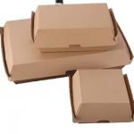 Plastics Liner Custom Kraft Recyclable Burger Boxes for Eco-Friendly Fast Food Packaging in Restaurants for sale