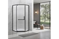 China 6mm Narrow Reeded Glass With Alum Frame For Modern And Stylish Bathroom supplier