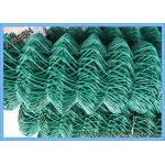 9 Gauge Green PVC Coated Colored Chain Link Fence For Rural Fencing 4 Feet Height for sale