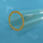 SP23 20% Samarium Doped Quartz Glass Tube OD 17mm ID 14mm 84.8mm Length Wall Thickness 1.5mm for sale