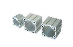 China Silvery Anodized Industrial Aluminum Profile / Cylinder Shell with ISO9001: 2008 Certified supplier