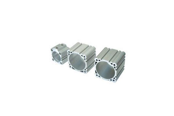 Silvery Anodized Industrial Aluminum Profile / Cylinder Shell with ISO9001: 2008 Certified