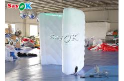 China Inflatable Party Decorations Curve LED 210D Inflatable Photo Booth supplier