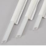 Flexible Boba Rice Disposable Plastic Straw Eco Friendly PLA Transparent for sale