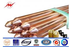 China 1/2 5/8 3/4 Copperweld Ground Rod Maintaining Toughness OEM ODM supplier