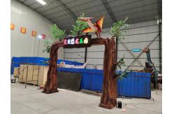China Customized Most Realistic Dinosaur For Park Entrance Door Gate supplier