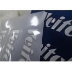 0.6mm Thickness Good Hand Feel Silicon Heat Transfer Labels Shinny White Surface