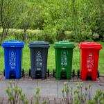 Outdoor Plastic Trash Can Outdoorplasticoutdoor Industrial 56 Gallon Outdoor Plastic Street Trash Garbage Can for sale