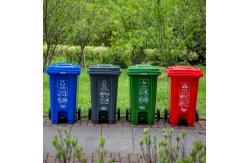 China Outdoor 240L Garbage Bin Green Recycle Plastic Trash Bin Wheeled Trash Can supplier