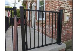 China House and Garden Steel Sliding Gate with Tubular Pipe Frame supplier