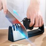3 Slot Multifunctional Stainless Steel Knife Sharpener CPSIA Household Kitchen Tools