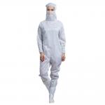 Electronic Industry White Anti Static Garments ESD Lab coats Stand Collar for sale