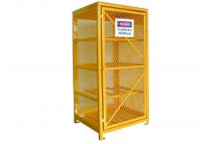 China Industrial Wire Mesh Propane Tank Storage Cabinet , Oxygen Acetylene Storage Cages supplier