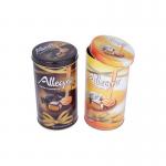 Metal Tinplate Coffee Aerosol Tin Can Empty Gallon Round With Lid for sale