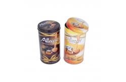 China Metal Tinplate Coffee Aerosol Tin Can Empty Gallon Round With Lid supplier