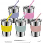 Stainless Steel Children Smoothie Drinking Sippy Cups Portable Water Cup Product Care Instructions Hand Wash Only for sale