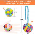 Interactive Cat Toy Balls With Bell And Cat Fuzzy Chew Balls