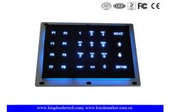 China Illuminated Industrial Numeric Keypad Panel Mount With 6x4 Matrix Keys supplier