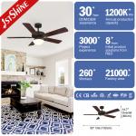 52'' Ceiling Fan With Light 6 Speed Remote Control Energy Saving
