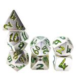 Practical Plating Sharp Metal Dice Set Nontoxic Mini RPG Luxury Polyhedral for sale