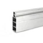 Kitchen Cabinet Wardrobe Sliding Door Aluminum Profile / Furniture Aluminium Extrusion Profile for sale