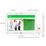 Hospital Android 1920X1080 13.3inch Medical Tablet With Handle Call Center Service for sale