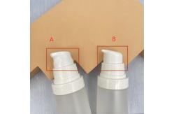 China Transparent PP Airless Bottle Pump 30ml 50ml Wooden Pattern Silk Screen supplier