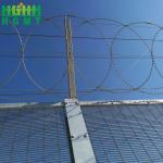 Customized Various Colors Powder Ccoating Heavy Duty Airport Security Fence Panel for sale