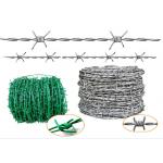 14 Gauge 200m Long galvanized and PVC Coated Barbed Wire for Highway for sale