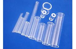 China Transpaprent Clear Quartz Glass Tube Good Spectral Transmission SiO2> 99.99% supplier