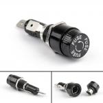 R3-14C H3-14 Single Pole Mini Fuse Holder Bayonet Cap 10A 250 VAC .250 Inch Male Tabs Termination for sale