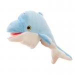 Dolphin Hand Puppet Plush Toys Open Mouth Glove Puppet For Parent Child for sale