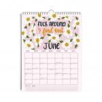 Customized Personalized Calendar Printing on Paper and Spiral Binding for sale