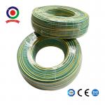 Copper Core Yellow And Green Pvc Grounding Cable Insulation Power Line 450/750v for sale