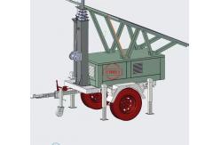 China Solar Surveillance Trailer With Srtrobe Light For Construction Sites Monitoring supplier