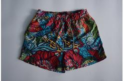 China Flower Athletic Swim Trunks  With Mesh Water Repellent Elastic Waistband supplier