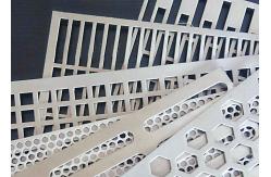 China Round Square Hexagonal 304 Stainless Steel Punched Metal Sheet Customizable Hole Shapes Control supplier