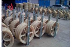 China 30 - 150KG 660 Series Stringing Block Rubber Lined Aluminum Sheave supplier