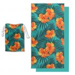 Custom Printed Sand Free Quick Dry Microfiber Beach Towel For Promotion