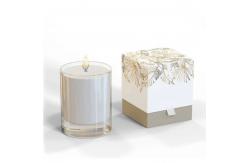 China Custom Print Logo Candle Jar With Box Cardboard Rigid Packaging Box supplier