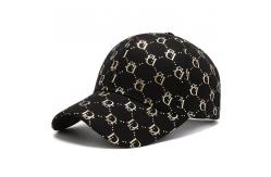 China Custom 6 Panels Pattern Sports Baseball Cap Curved Brim 100% Cotton Constructed supplier